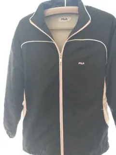 FILA 黒 ジッパー付き LLサイズ ウィンドブレーカー