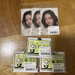 TWICE ジョンヨン ステッカー×3 キーホルダー×3