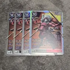 デジモンカード ウルカヌスモン SR 4枚セット - メルカリ