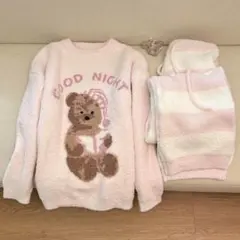 クマのイラスト付きルームウェアセット