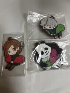 呪術廻戦 パンダ　釘崎野薔薇　狗巻棘 ラバーマスコット　ばんちょうこう ラバスト