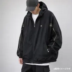 美品 N-PRINCE 【4XL】 大きいサイズ ジップアップブルゾン フード付