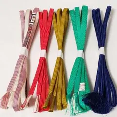 だ*ご様 (1082)帯締め 5点 まとめ売り 帯紐 着物 和装 小物