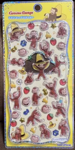 【正規品】プチドロップステッカー　おさるのジョージ
