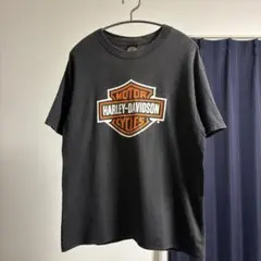 ⁠【ハーレーダビッドソン】ロゴプリント Tシャツ ブラック M 古着 アメカジ