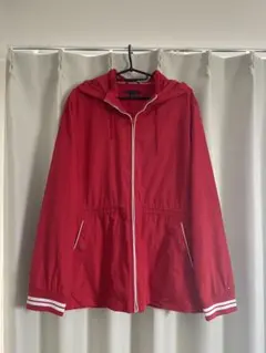【海外限定/美品】TOMMY HILFIGER フード付きレッドジャケット