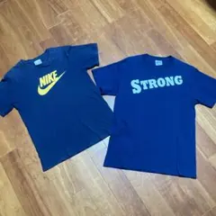 ２枚セットでお願いします ネイビー Tシャツ NIKEとSTRONG LとM