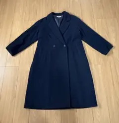 moussy ネイビー Aライン ロングコート