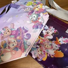香港ディズニー限定　20周年記念ショッピングバッグ（Sサイズ）2枚セット