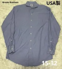 USA製 ブルックスブラザーズ　ギンガムチェック柄 ワイシャツ 15-32