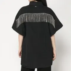 GUESS ビジュー　デニムシャツ　ブラックのサムネイル
