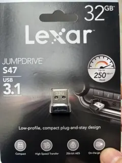 【新品・未開封】Lexar JumpDrive S47 32GB USB 3.1