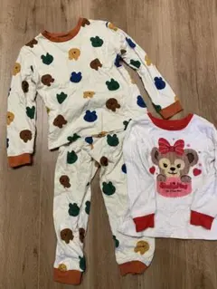 パジャマ 室内着　上下セット　計3点セット クマ柄 シェリーメイ ディズニー