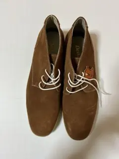 ブラウン スエード レースアップシューズ