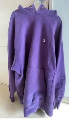 90s チャンピオン　リバースウィーブ　パーカー　パープル　美品