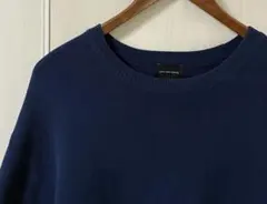 UNITED ARROWS アローズ メンズ 綿ニット L ネイビー