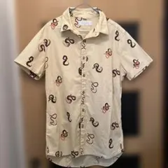 AFENDS ヘビ柄　半袖シャツ　largeのサムネイル