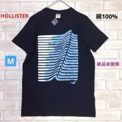 HOLLISTER 新品未使用 メンズ ネイビー Tシャツ 綿100% Mサイズのサムネイル