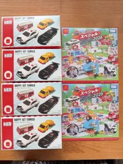 マクドナルド ハッピーセットトミカ 4台　DVDセット コンプリート