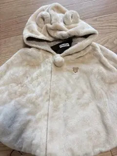 ミキハウス フリースベビーポンチョ 70-80-90cm