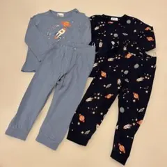 H&M ベビーパジャマ 上下2点セット 86cm 宇宙柄