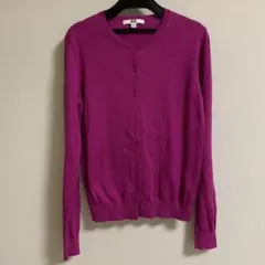 ユニクロ　カーディガン　ピンク