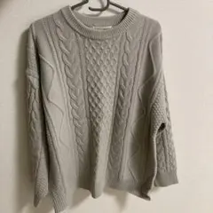 SHOO LA RUE ニットレディース 長袖　グレージュ