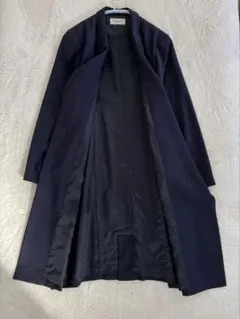 【美品】ポールスチュアート ロングコート 濃紺 ショールカラー 日本製 希少