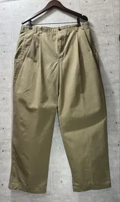 90s DOCKERS 2タック チノパン　ワイドシルエット　ベージュ