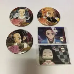 鬼滅の刃　缶バッジ　5個セット　コレクション缶バッジ 第2弾　スクエア缶バッジ