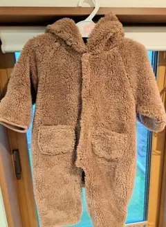 フード付きブラウンアウター 50-60cm