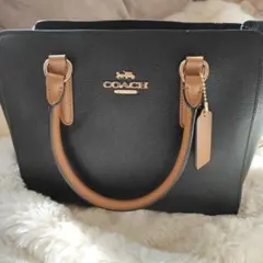 COACH 黒 レザー ショルダーバッグ