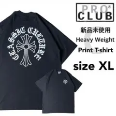新品未使用 プロクラブ ヘビーウエイト プリント Tシャツ C柄 半袖 黒 XL
