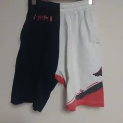 NIKE JORDAN ジャンプマン スウェット ハーフパンツ 黒/白/赤