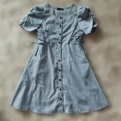 Jenni Love 半袖ワンピース ブラック・ホワイトチェック