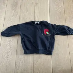 はらぺこあおむし　トレーナー 黒