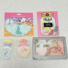 【新品未使用】ディズニープリンセス 文房具5点セット まとめ売 シール メモ帳等