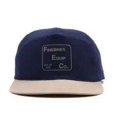 90s ビンテージ トラッカー キャップ 企業 プリント 2トーン ロゴ 紺