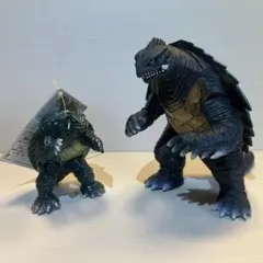 ガメラ怪獣　ガメラ　ソフトビニール　２体セット