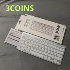 美品 スリーコインズ 3COINS キーボード ワイヤレス Bluetoothのサムネイル