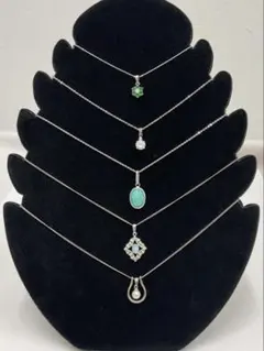 40.562【ネックレス　5本セット】ヴィンテージ　アンティーク　お花