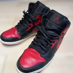 【期間限定出品】Nike Air Jordan 1 mid 赤/黒 28cm