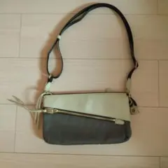 ショルダーバッグ グレー/アイボリーのサムネイル