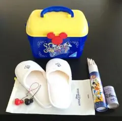 ディズニーランド ランチボックス　スリッパ　チャーム　色鉛筆　ミッキー＆ミニ