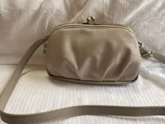 MUMU＆CO ファーがま口 ニ層ショルダーバック