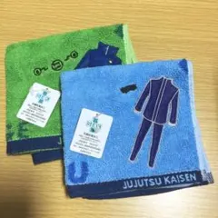 新品未使用 呪術廻戦 ハンカチ刺繍伏黒恵内田雄馬フェイスタオル五条悟