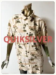 ☘️T22789☘️QUIKSILVER 半袖 アロハシャツ メンズ Lのサムネイル
