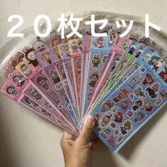 ２０枚セット　ラブブ　キラキラシール