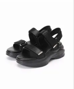 YELLO TOKYO BLACK DOUBLE SNEAKER SANDALS - メルカリ