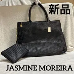 【新品】ジャスミンモレイラ イントレチャート トートバッグ ストラップ付き